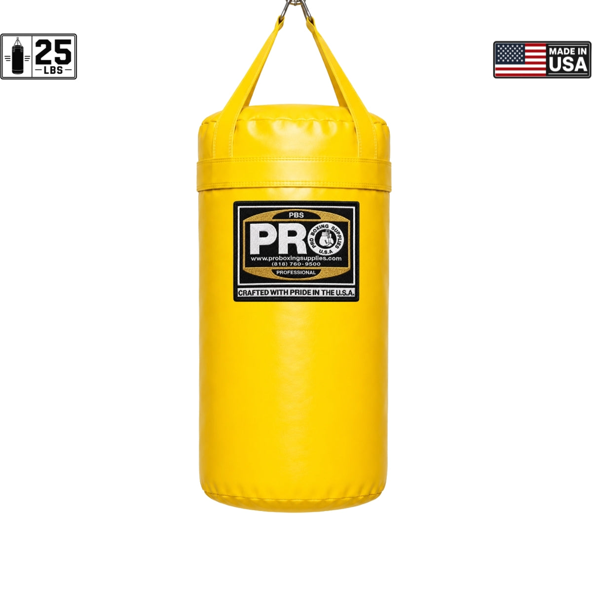 ProBoxing® 25 LBS Heavy Punching Bag - Grey