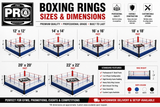 ProBoxing® Professional Boxing Ring (12' x 12' Foot) - Made in USA - (CUSTOM)