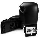 Thaismai Boxing Gloves - Hook & Loop - Leather (Black)