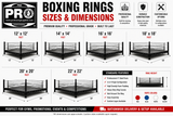 ProBoxing® Professional Boxing Ring (12' x 12' Foot) - Made in USA