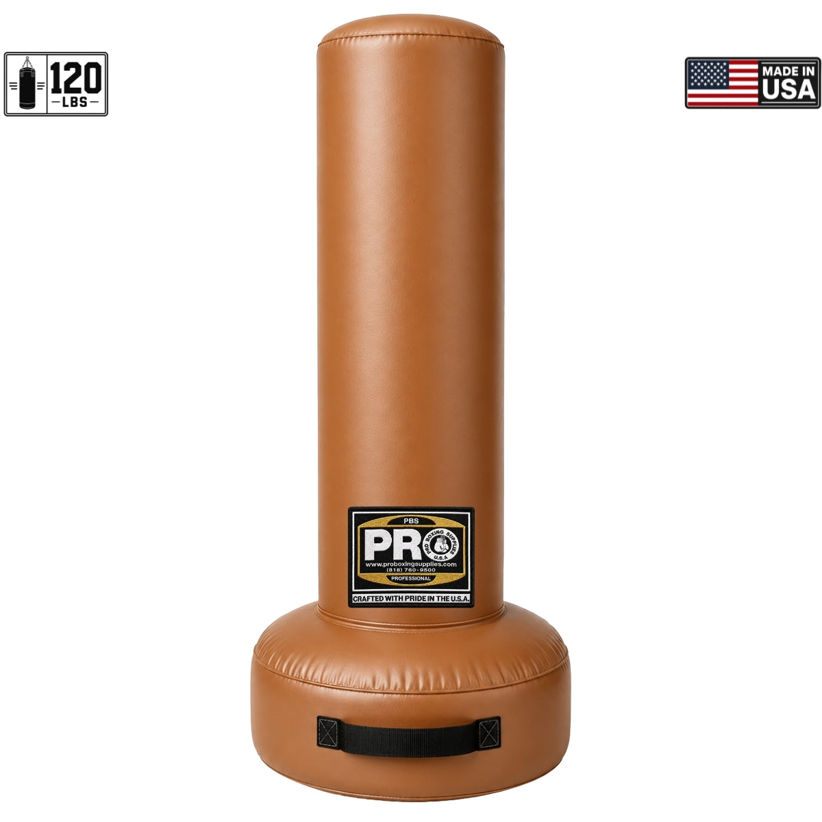 ProBoxing® 120 LBS Free Standing Bag - Light Brown