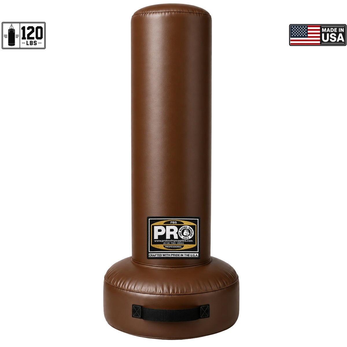 ProBoxing® 120 LBS Free Standing Bag - Light Brown