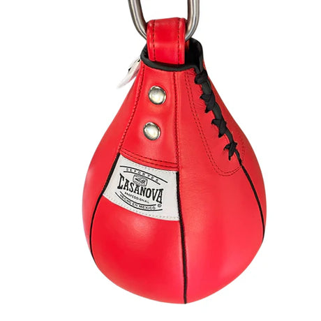 Casanova® Leather Speed Bag - Red & Black