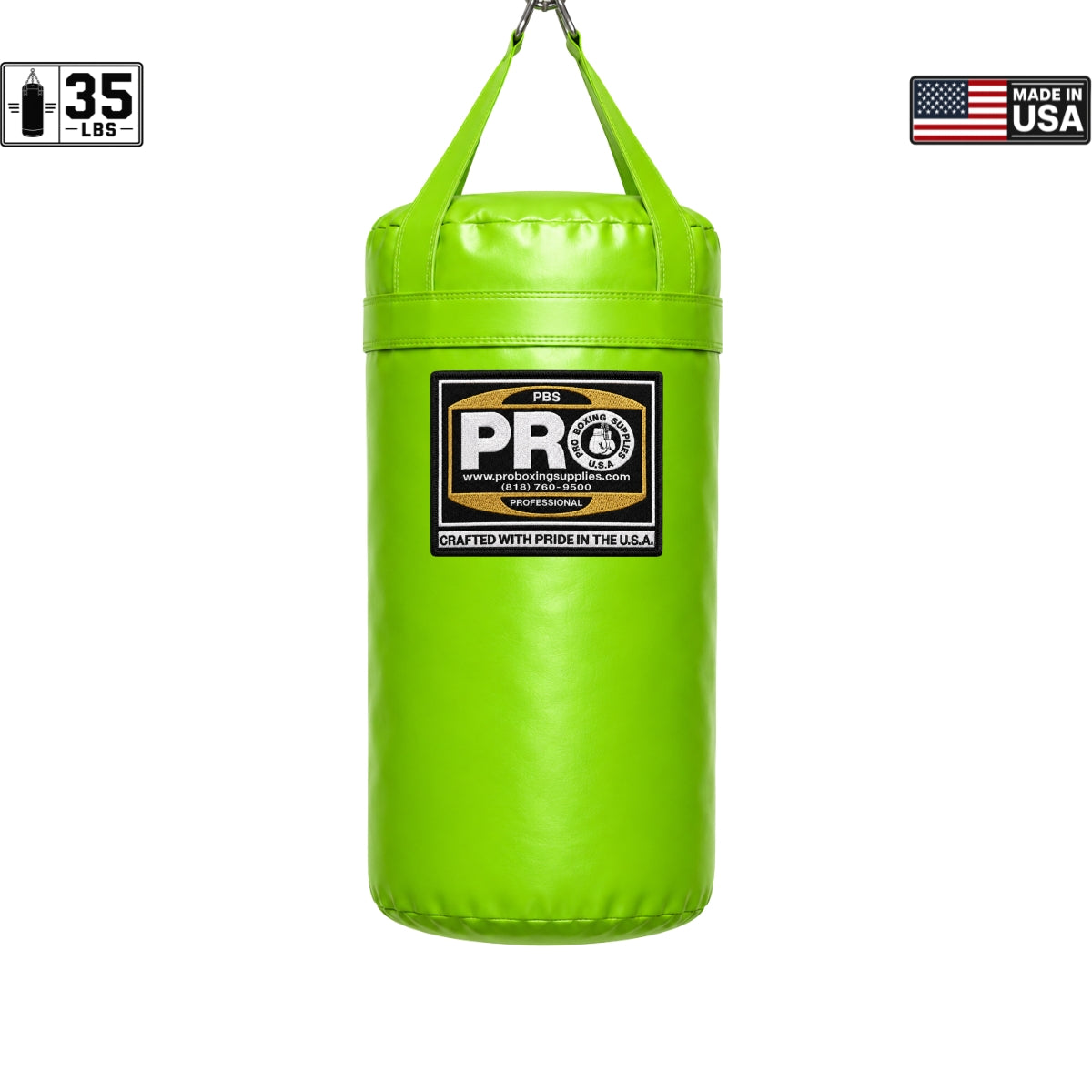 ProBoxing® 35 LBS Heavy Punching Bag - Green