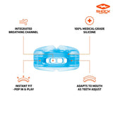 Shock Doctor - Double Braces Mouthguard Strapless - Blue