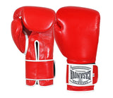 (NEW) Casanova® Boxing Professional Hook & Loop Boxing Gloves - Red