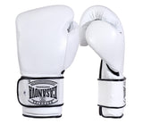 (NEW) Casanova® Boxing Professional Hook & Loop Boxing Gloves - White