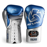 RS100 Professional Sparring Gloves - Blue & Silver