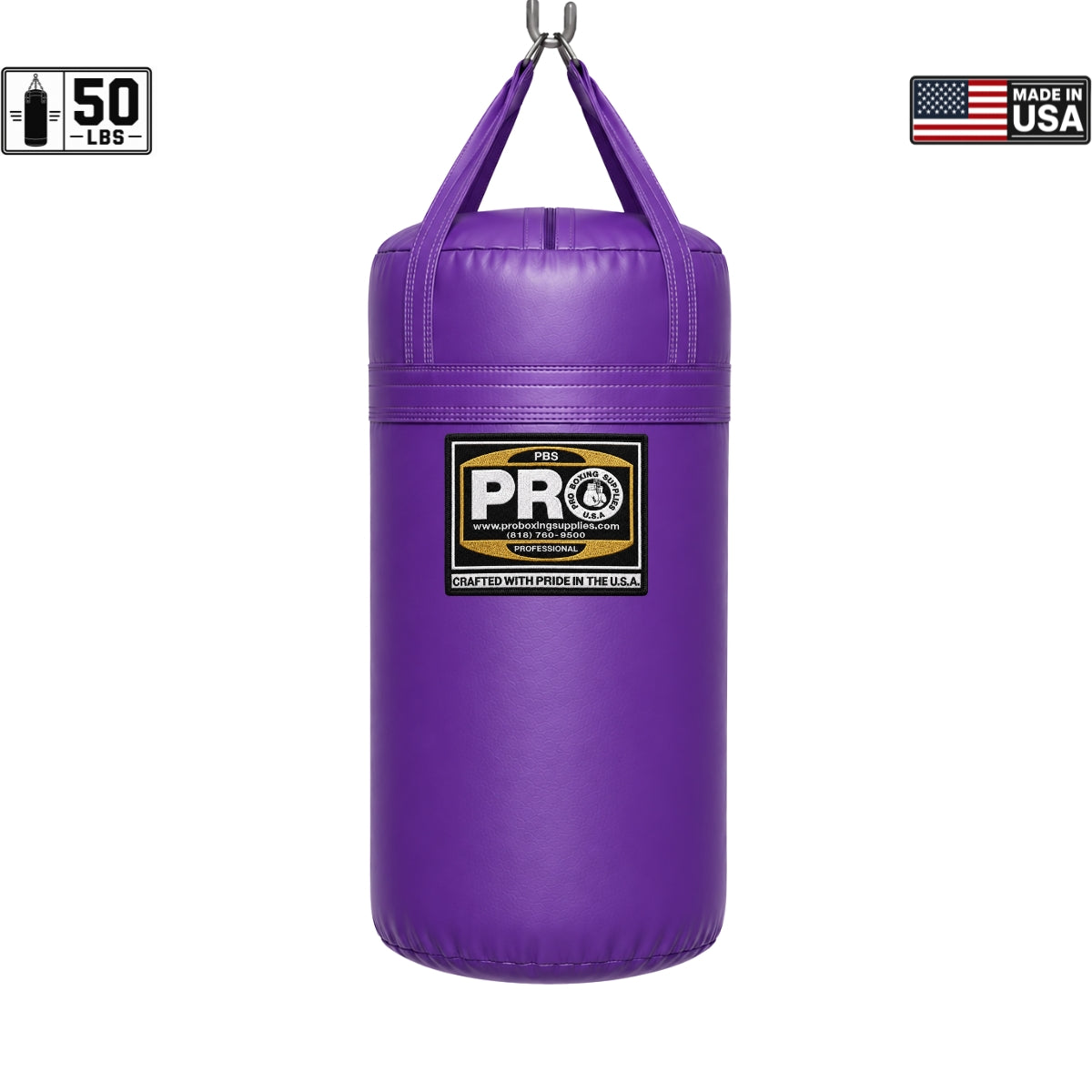 ProBoxing® 50 lbs Heavy Punching Bag - Red