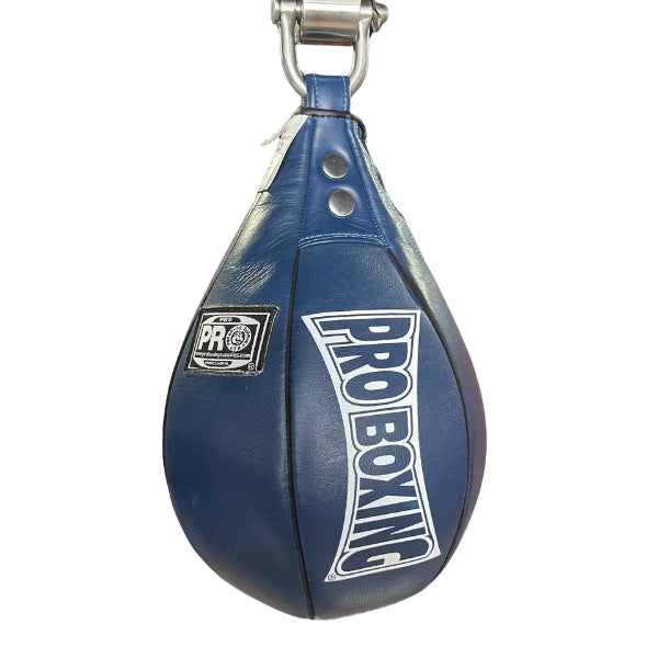 ProBoxing® Leather Speed Bag - Navy Blue