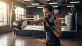 ProBoxing® Classic Leather Boxing Gloves - Training Gloves - Black & White