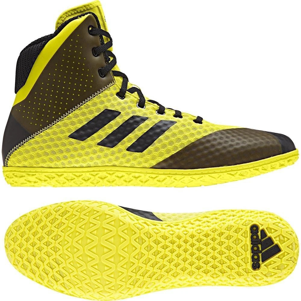 Adidas Mat Wizard 4 Wrestling Shoe - Yellow & Black
