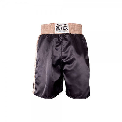 Cleto Reyes Satin Classic Boxing Trunks- Gold/Black