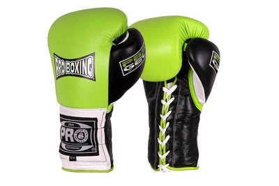 Pro Boxing® Series Gel Lace Gloves - Green/Black