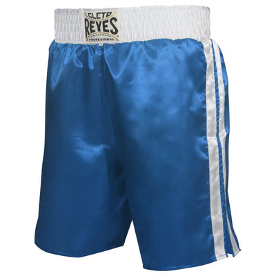 Cleto Reyes Satin Classic Boxing Trunks - Blue/White