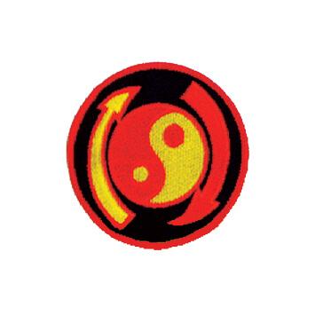 Red & Yellow Ying Yang Patch