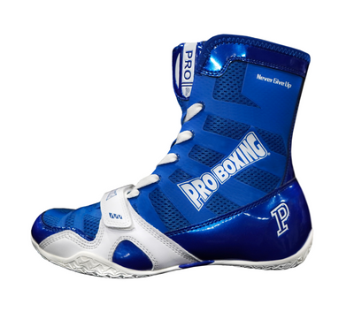 Pro Boxing® Hyper Flex Boxing Shoes - Blue/White