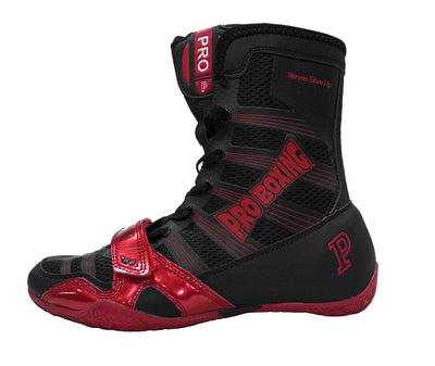 Pro Boxing® Hyper Flex Boxing Shoes - Black/Red