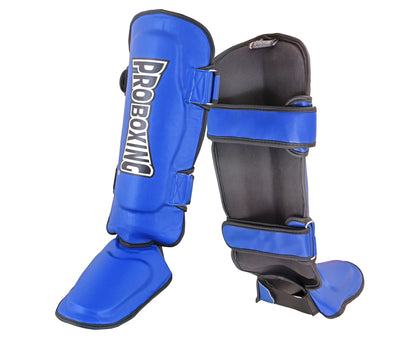 Pro Boxing® Shin Instep Guards - Blue